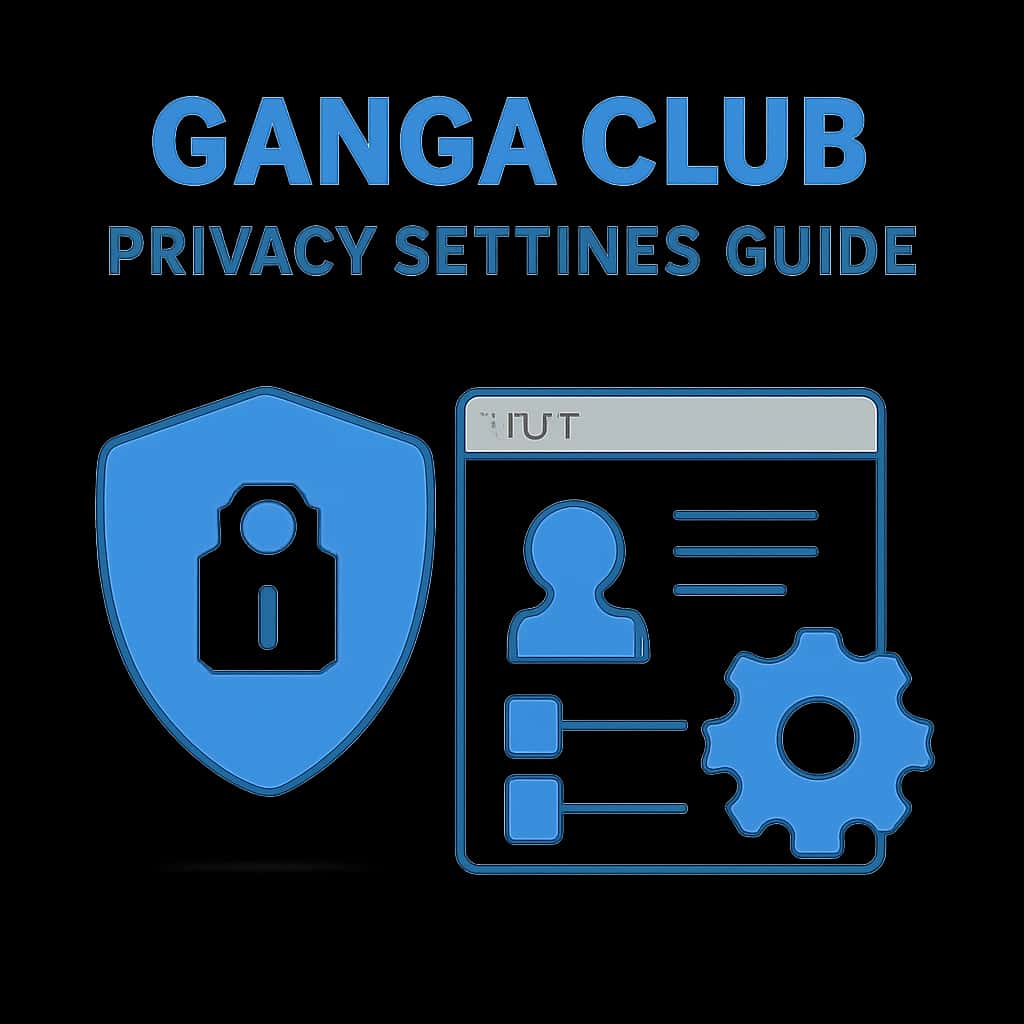 An educational diagram detailing Ganga Club's privacy settings.