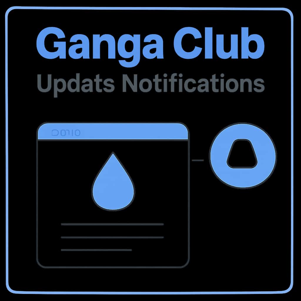 An educational diagram illustrating the process of Ganga Club notifications.