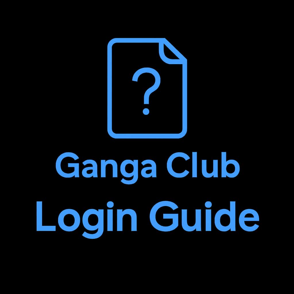 A professional badge concept for Ganga Club Login Guide.