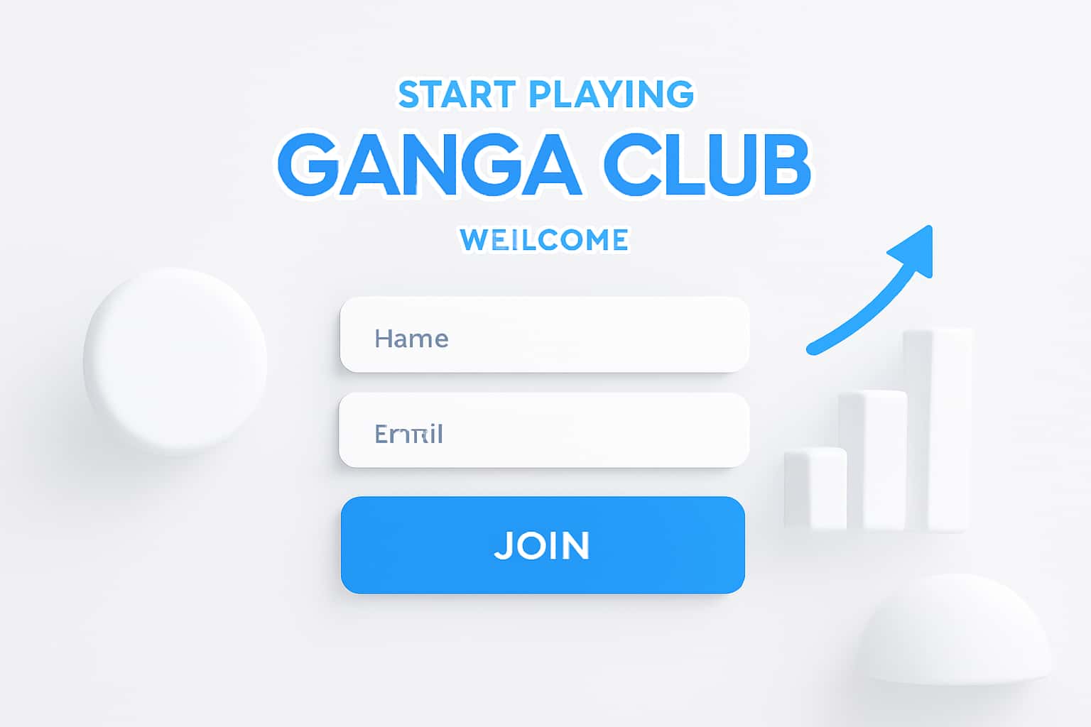 Start Playing Ganga Club - Sign Up Interface